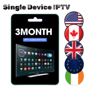 3-month IPTV subscription for 1 device