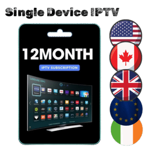 12-Month IPTV Subscription – 1 Device, 26,000+ Channels | IPTV-AM