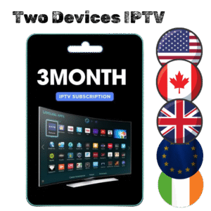3-month IPTV subscription for 2 devices